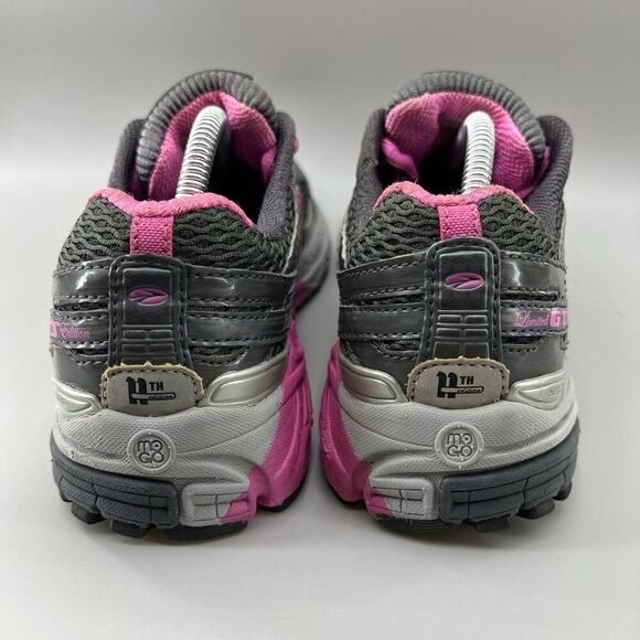 Brooks Adrenaline GTS 11th Edition Women Size 8 B Gray Pink Sneakers 1200821B513 - Picture 4 of 9